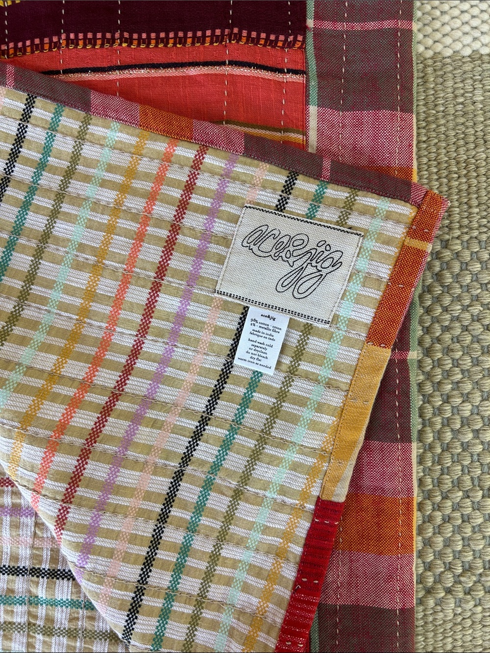 ACE & JIG NWT painter quilt in daiquiri one size - Picture 4 of 16
